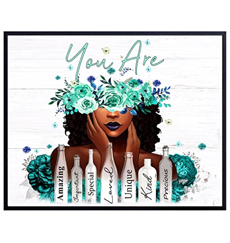 Black Women Positive Affirmations Wall Decor African American Decor