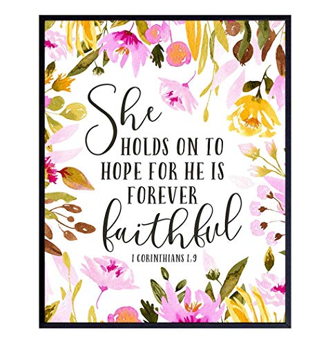 1 Corinthians - Hope Wall Decor - Positive Inspirational Quotes ...