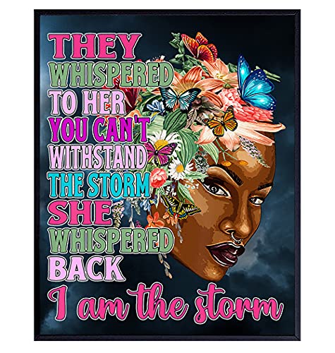 African American Black Art - Inspirational Wall Decor - They Whispered ...