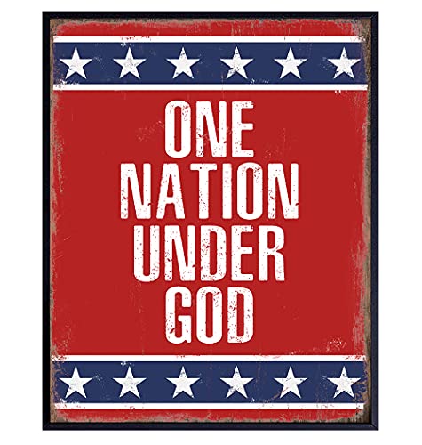 Patriotic Decorations - Religious Wall Decor - American Flag Wall Decor ...