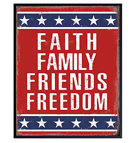 Christian Wall Art - Religious Wall Decor - Patriotic Decorations ...