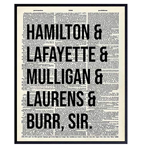 Hamilton Lyrics - Hamilton Musical Merchandise - Hamilton Poster - Gift ...