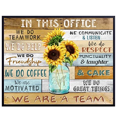 Home Office Wall Art & Decor - Teamwork Wall Art - Encouraging Wall ...