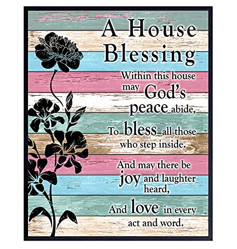 House Blessing - Christian Wall Decor - Religious Housewarming Gifts ...