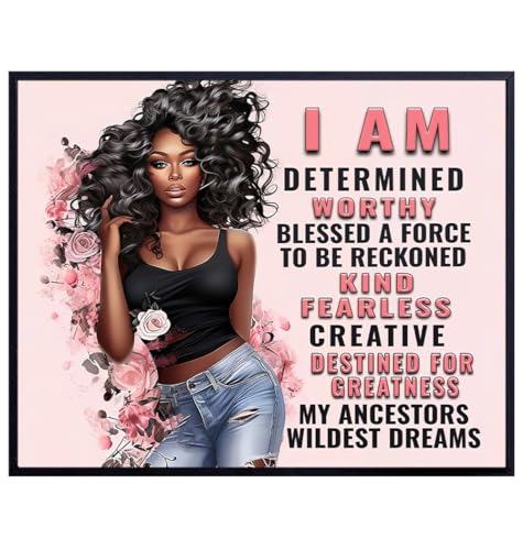 I Am inspiring Black Art - African American Wall Art Inspirational ...