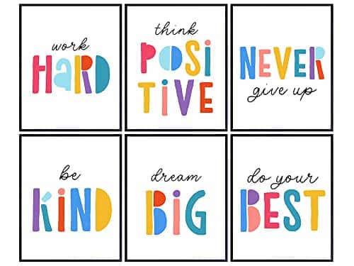 Inspirational Quotes For Kids LARGE 11x14 - Nursery Wall Art - positive ...