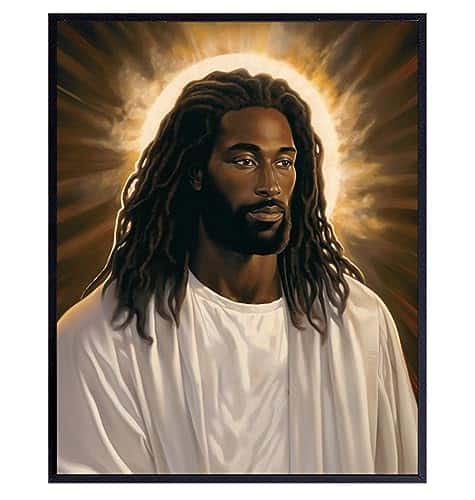 Jesus Wall Decor For Black Men - Christian Wall Art Jesus Poster For 