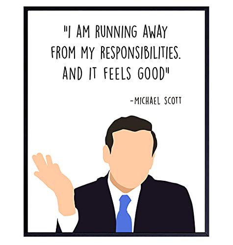 Michael Scott Quotes - The Office Decor Merchandise Poster 8x10 - Funny ...