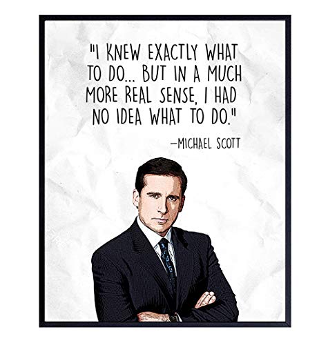 Michael Scott - The Office Decor - Office Wall Art for Home Decorations ...
