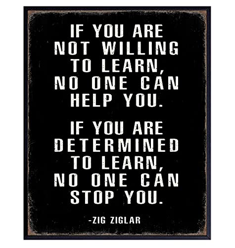 Motivational Wall Art - Office Wall Decor - Zig Ziglar Poster ...