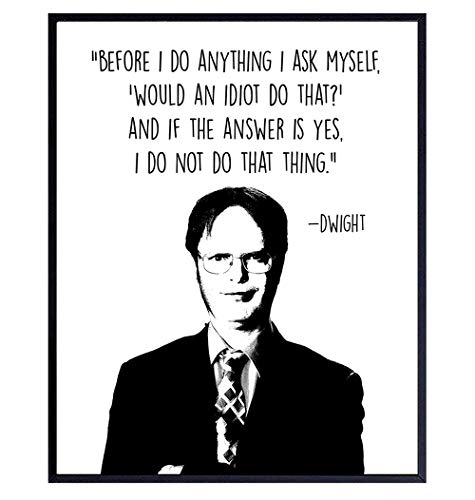 The Office Merch - Dwight Schrute Poster - Office Wall Art - Typography ...