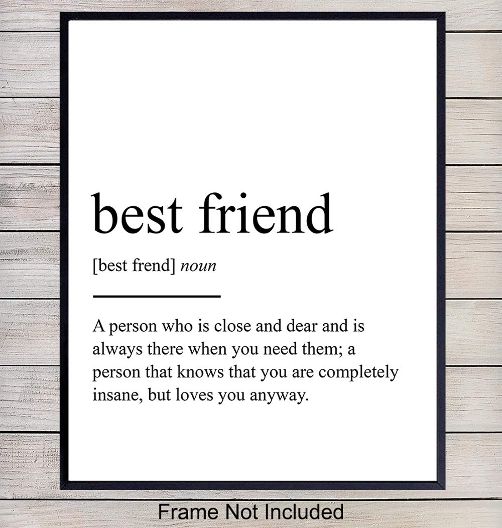 Unframed Art Print Poster Or Greeting Card Best Friend Definition