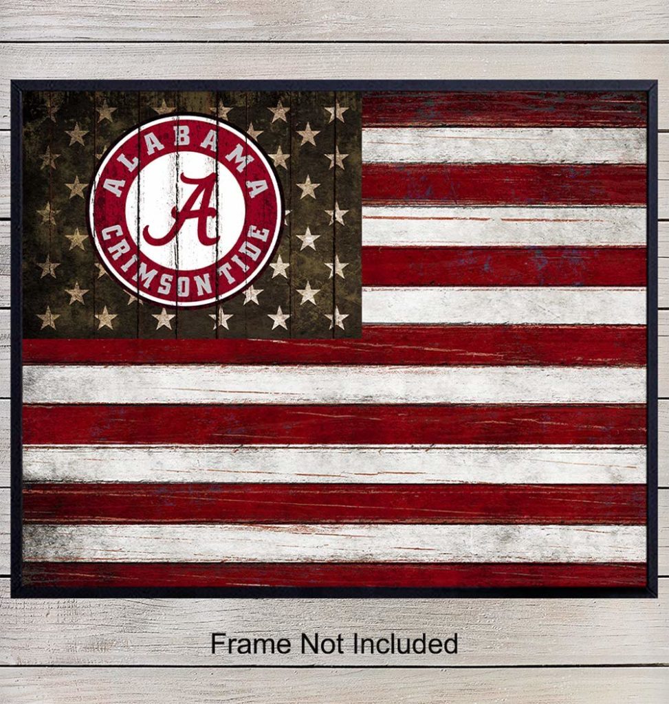 Alabama Crimson Tide Football Wall Art Print - Yellowbird Art & Design