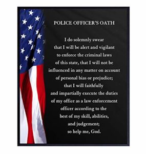 policewoman oath policeman flag living