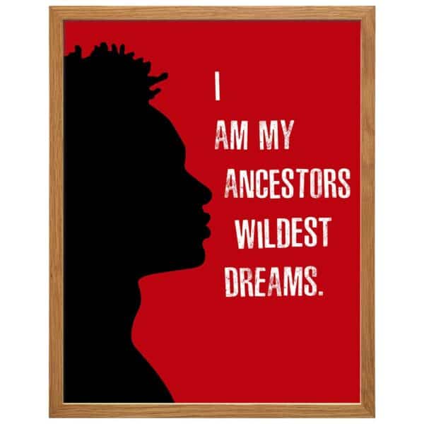 Motivational African American Art 11x14 FRAMED - Inspiring Quotes Wall Decor for Boys Bedroom, Teen Room - BLM Afro Americans Gift for Men - Black Lives Matter - Living Room, Office Black Power Poster - B0DQYRGJVN