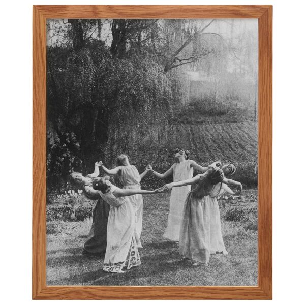 Wiccan Decor FRAMED - Witch Coven - Wicca Decor - Gift for Witchcraft and Black Magic Fans - Gothic Wall Art - Goth Room Decor - Creepy Scary Vintage Picture Photo - Halloween Decorations - B0DQDGG711