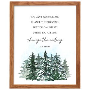 Motivational Positive Inspirational Quotes Decor Wall Art FRAMED - Uplifting Encouragement Gifts for Women, Men - Uplifting Encouraging Sayings for Wall Decor - Home Office Posters 8x10 - B0DZ3MCTQ2