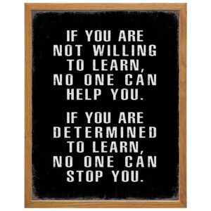 Motivational Wall Art 11x14 FRAMED - Office Wall Art - Classroom Motivational poster - Positive Quotes Decor - Positive Sayings for Decor - Entrepreneur Encouragement Gifts - Inspirational Quotes - B0DYWB9BJ1