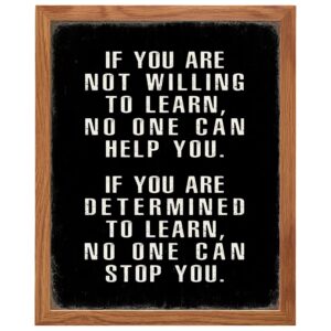 Motivational Wall Art FRAMED - Office Wall Art & Decor Motivational poster - Positive Quotes Decor - Encouragement Gifts - Positive Sayings for Decoration - Entrepreneur Picture Inspirational Quotes - B0DYWQYYQY