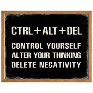 Motivation Home Office Decor 11x14- Motivational quote FRAMED - Motivational poster - Man cave Print - Classroom Wall Decor for Men - Encouraging Inspirational quote Home Art, positive Quotes Wall Art - B0DZ2RG5D2