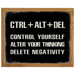 Inspirational Motivational Wall Art & Decor FRAMED - Entrepreneur Positive Quotes Poster 8x10 - Home Office - Classroom Decor Success Sayings - Encouragement Gifts for Men, Women - Encouraging Motto - B0DZ347C7Z